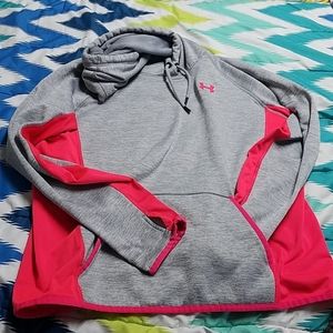 Gray and pink hoodie